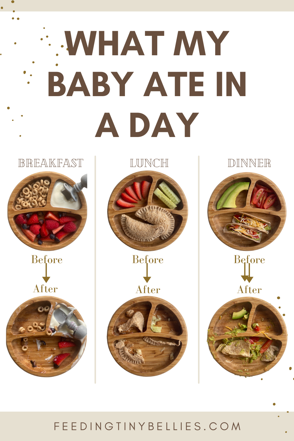 What my baby ate in a day - No cooking!