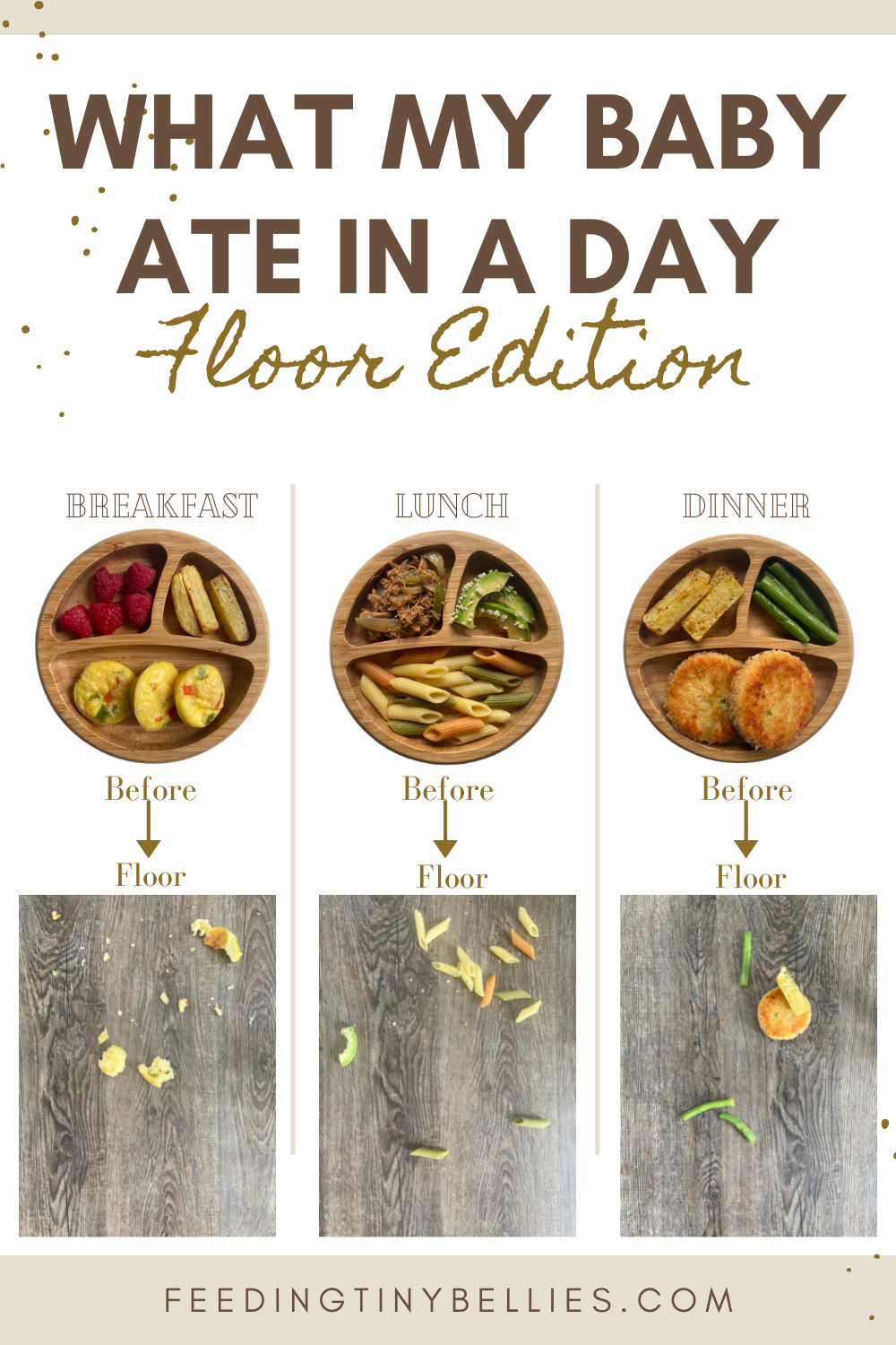 What my baby ate in a day floor edition