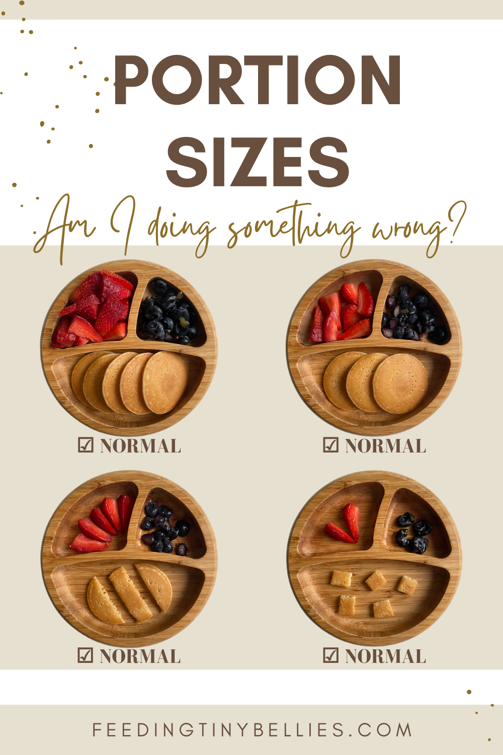 Portion sizes - Am I doing something wrong?