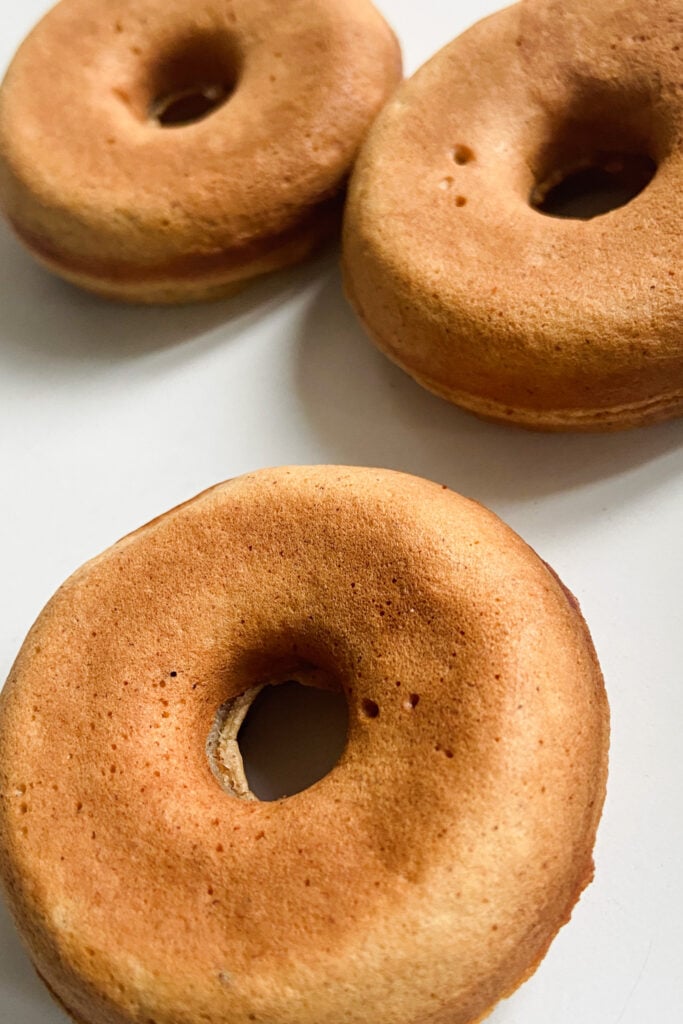 Coconut donuts served plain without the option coconut coating