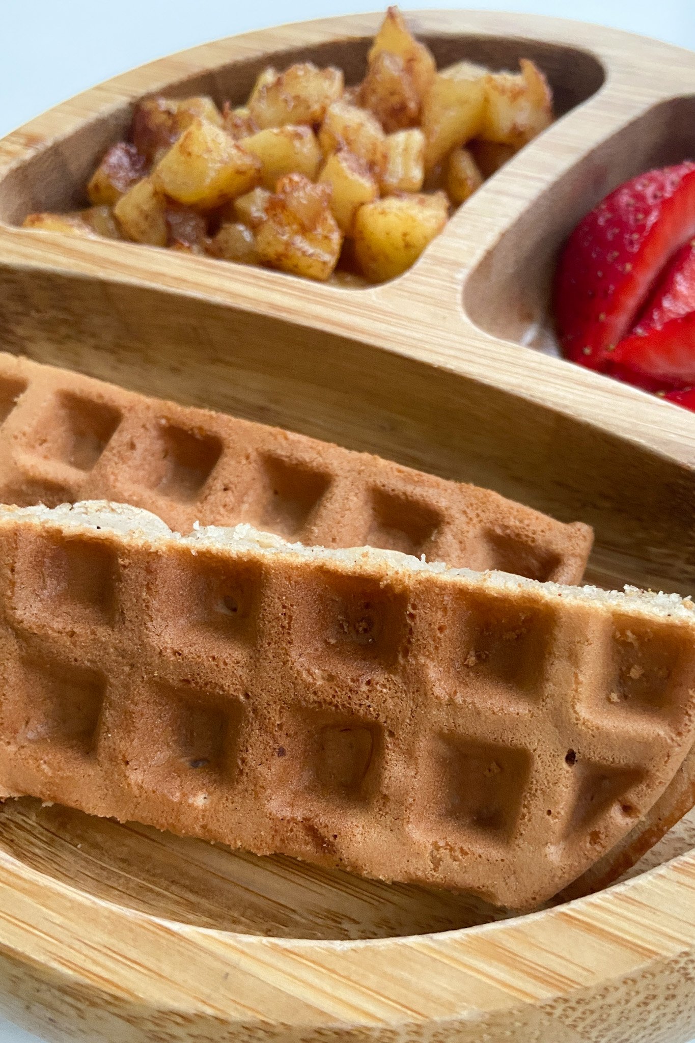 Peanut Butter French Toast on mini waffle maker