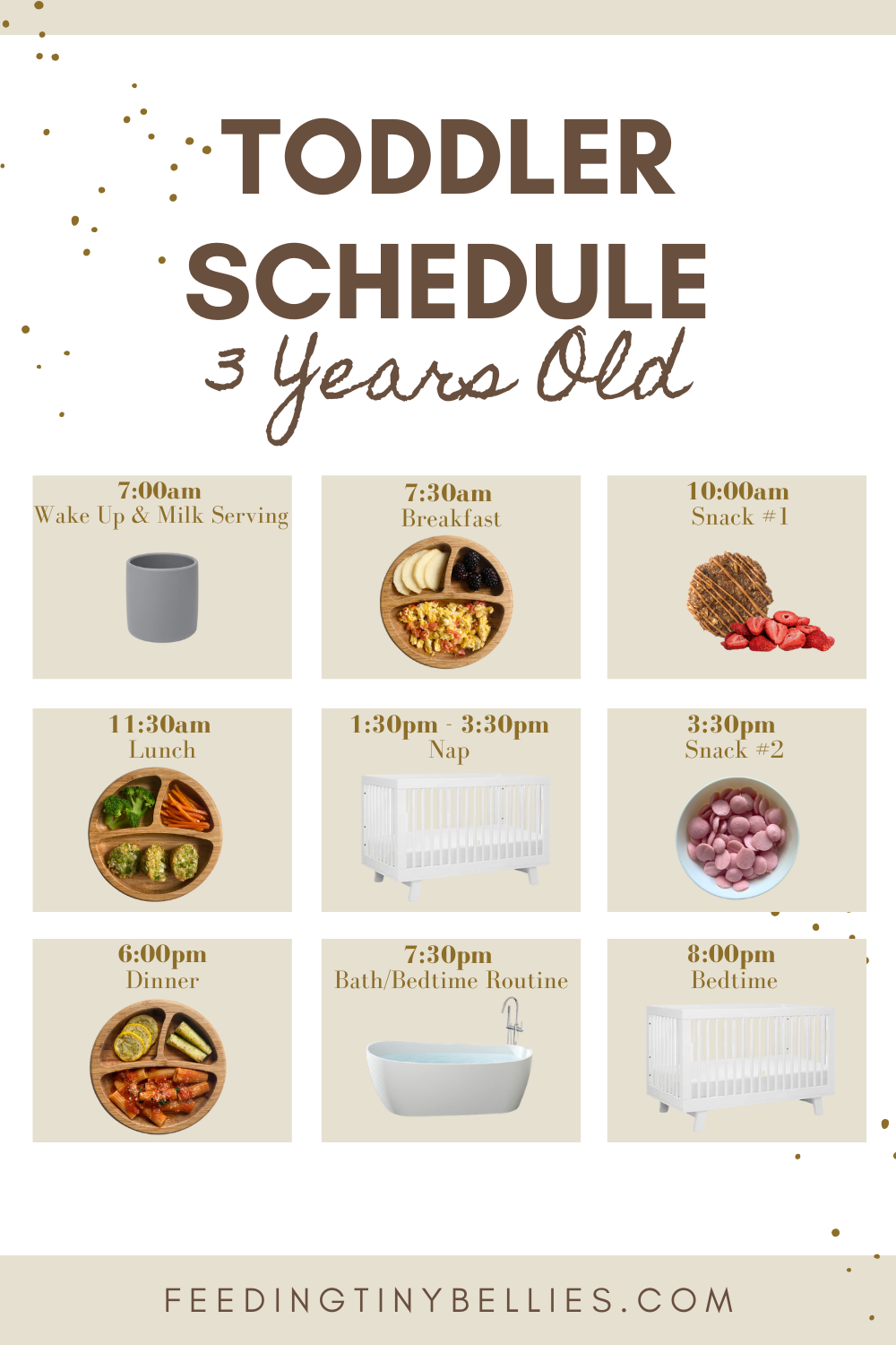 Toddler feeding and nap schedule 3 years old