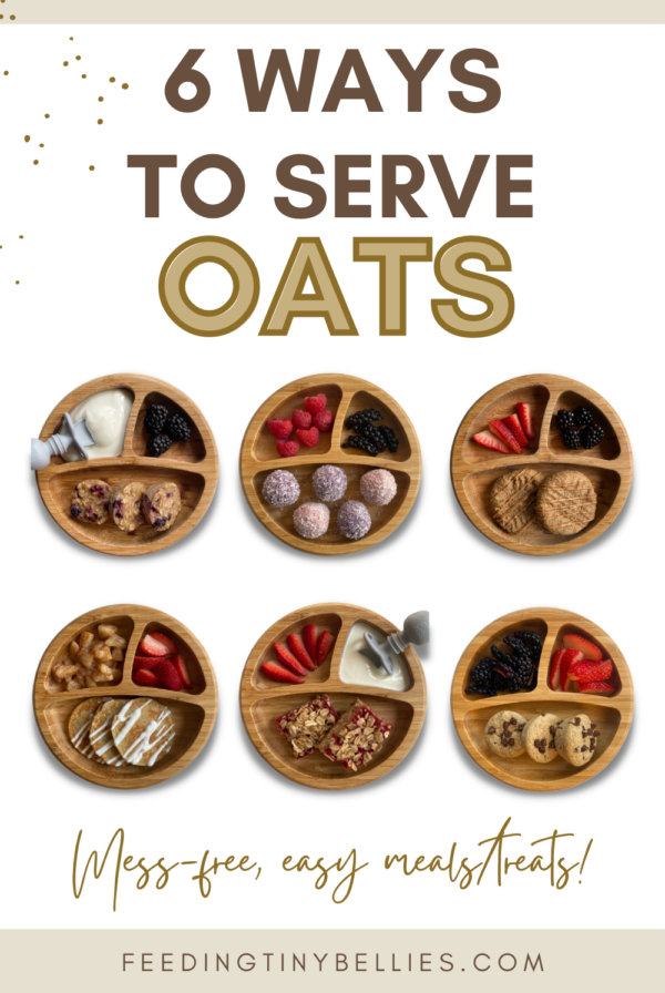 6 ways to serve oats - Mess free, easy meals/treats!