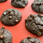 Mini chocolate banana muffins fresh out of the oven.