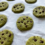 Spinach banana cookies ready to bake