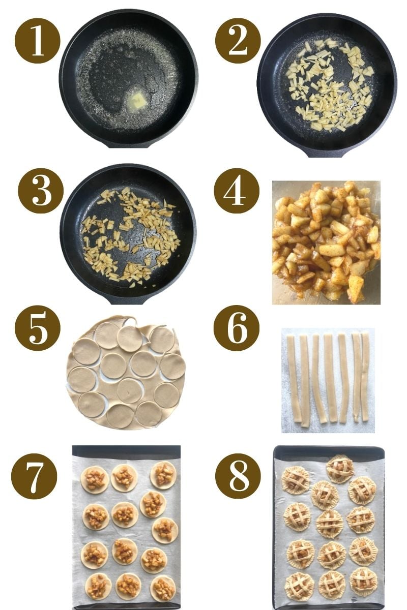 Steps to make healthy mini apple pies