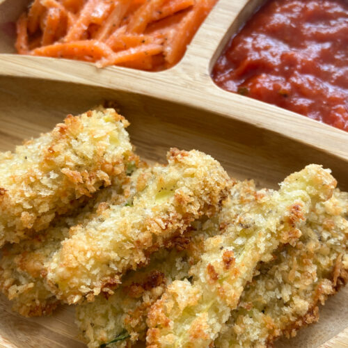 Air Fryer Zucchini Fries (With Oven Baked Option) - Feeding Tiny Bellies