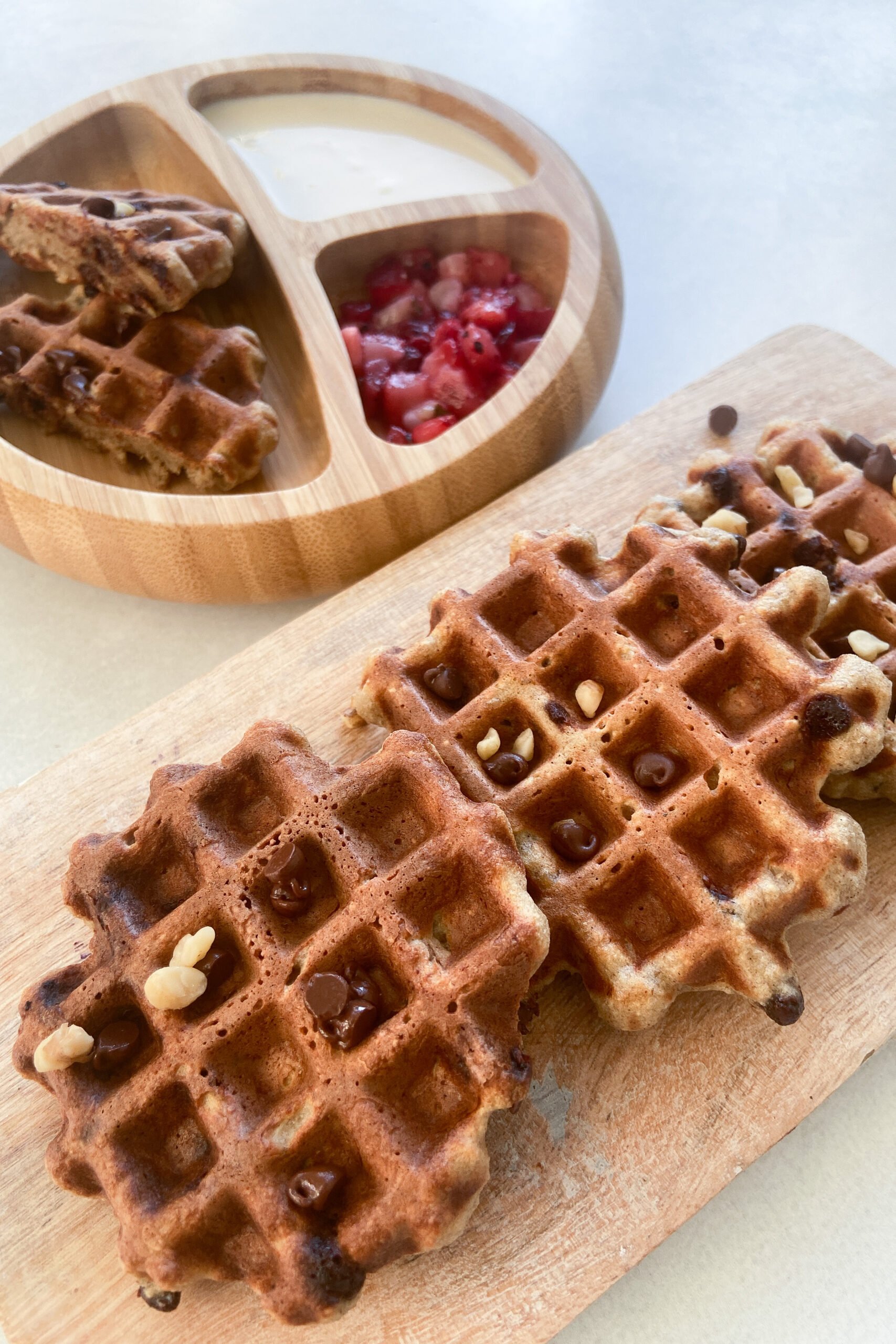 Stuffed Croffles (Croissant Waffles) - Feeding Tiny Bellies