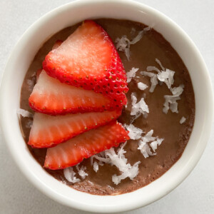 Chocolate oatmeal pudding