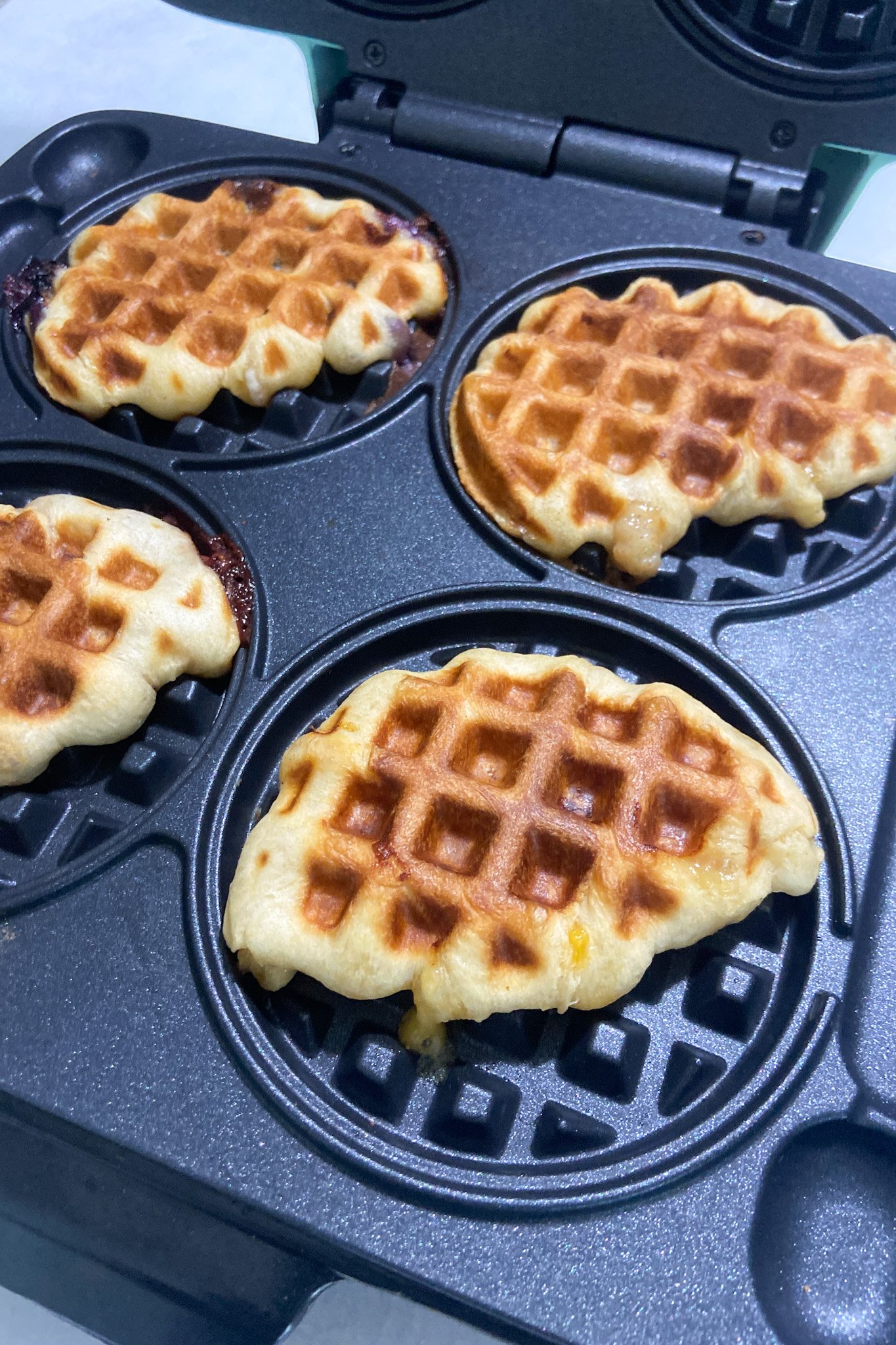 Stuffed Croffles (Croissant Waffles) - Feeding Tiny Bellies