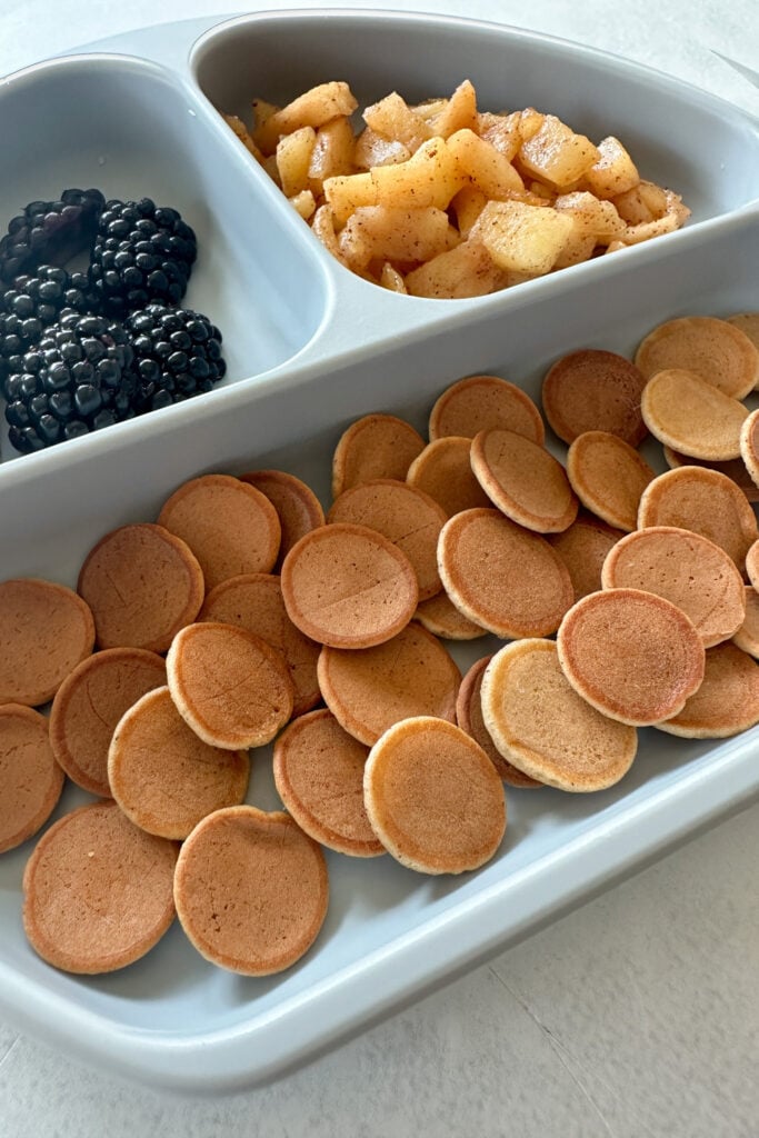 Pancake Cereal (Mini Apple Pancakes) Feeding Tiny Bellies