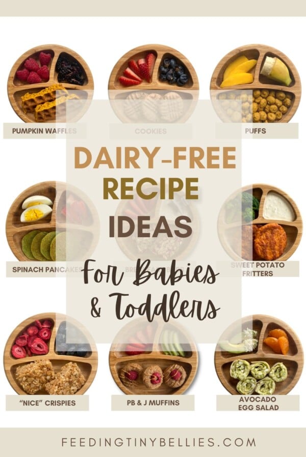 Dairy free recipe ideas for babies and toddlers.