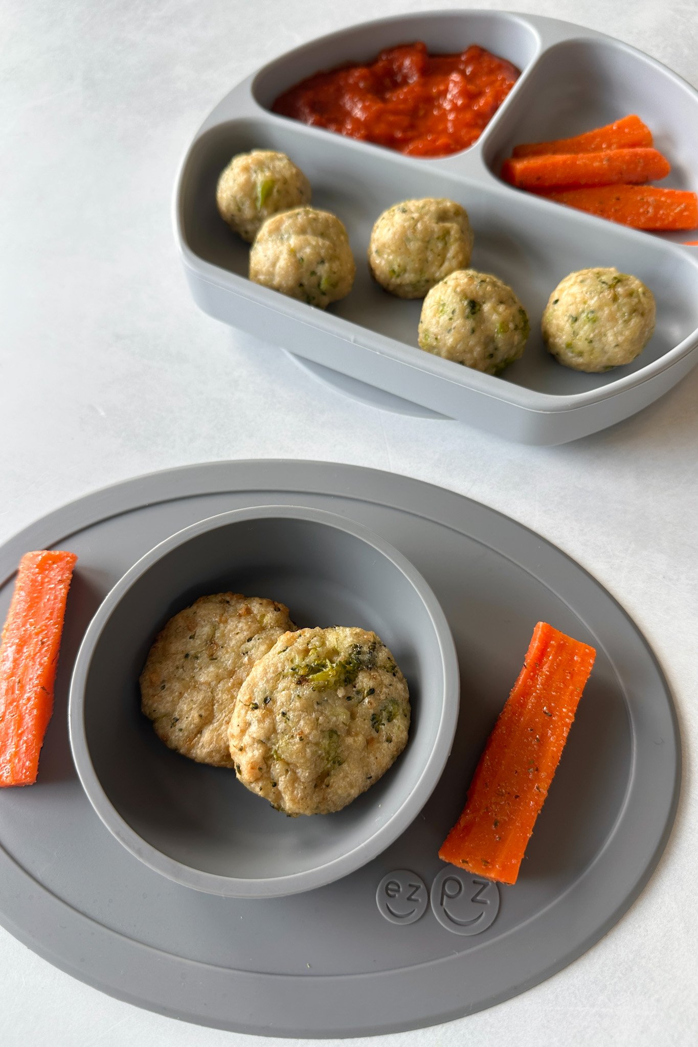 Chicken and broccoli meatballs.