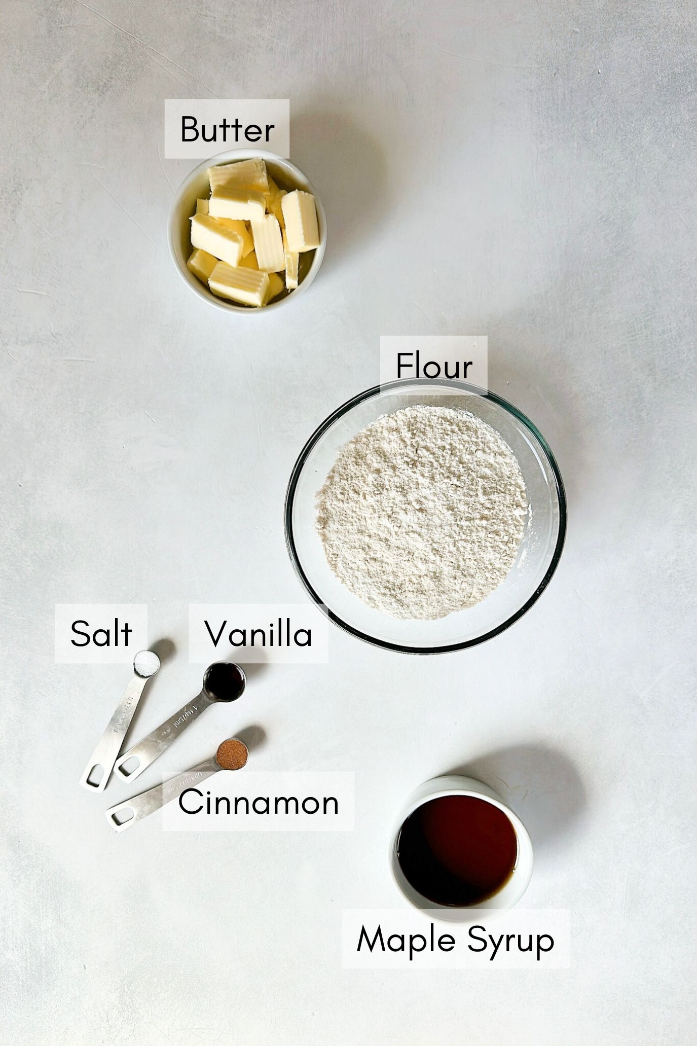 Ingredients to make homemade animal crackers.