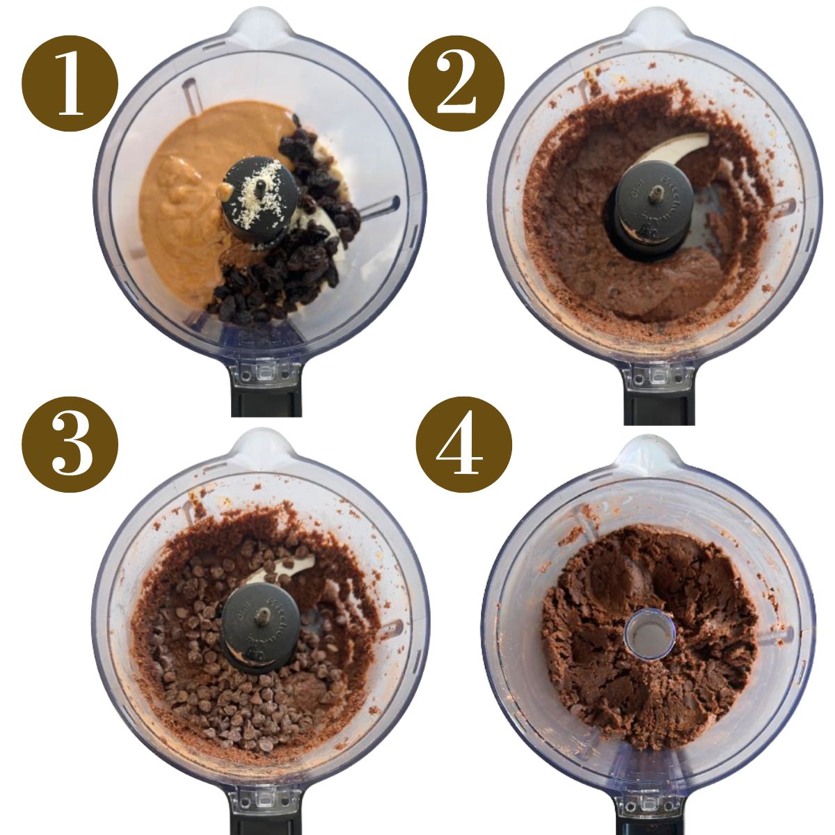 Steps to make chocolate balls.