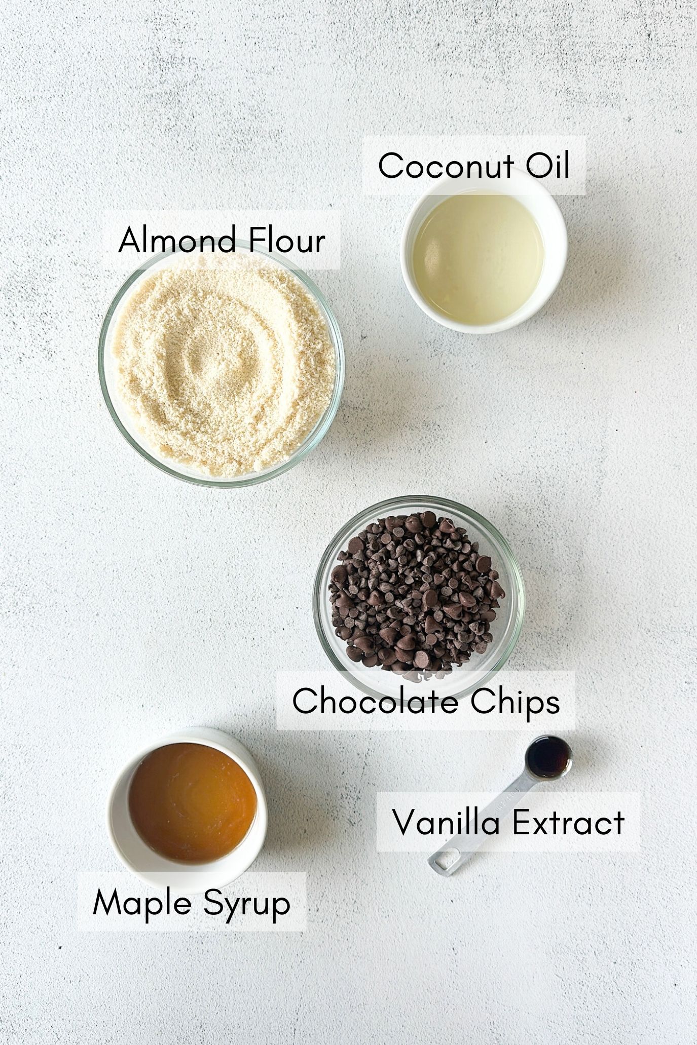 Ingredients to make homemade fudge stripe cookies.