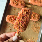 Strawberry shortcake ice cream bars.
