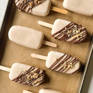 Banana fruit popsicles.