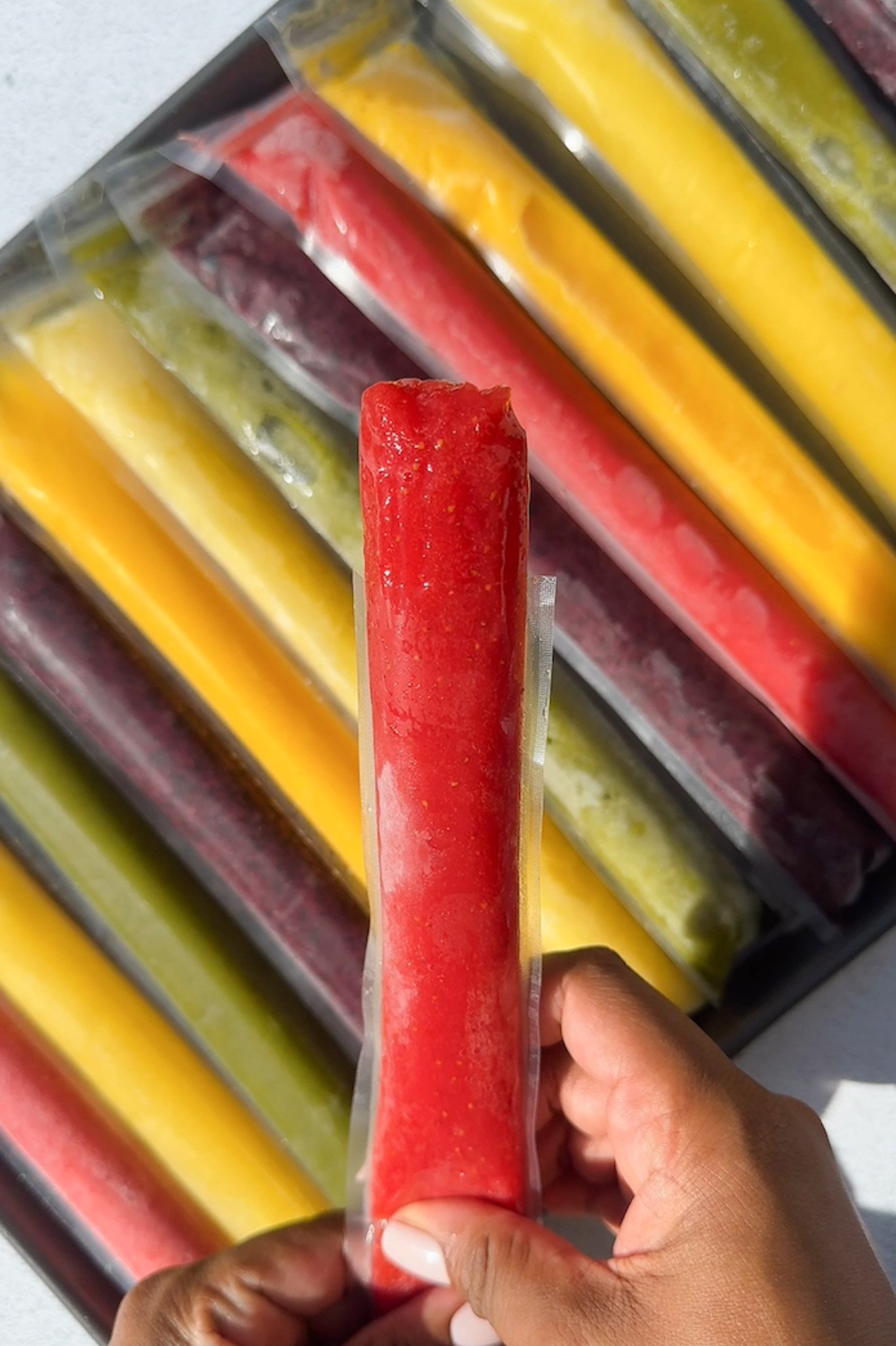 Homemade ice pops.