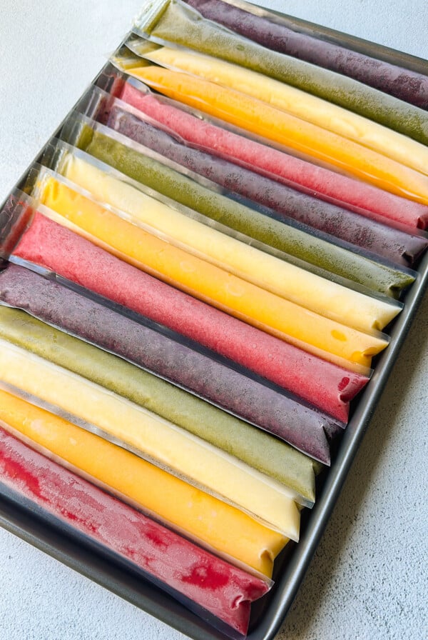 Homemade ice pops.