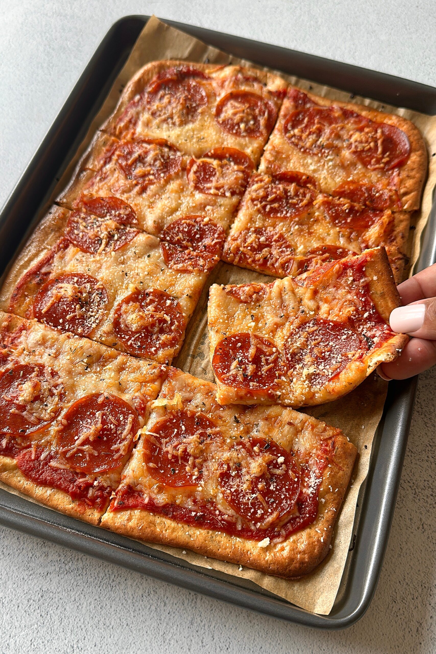 Cottage cheese pizza.