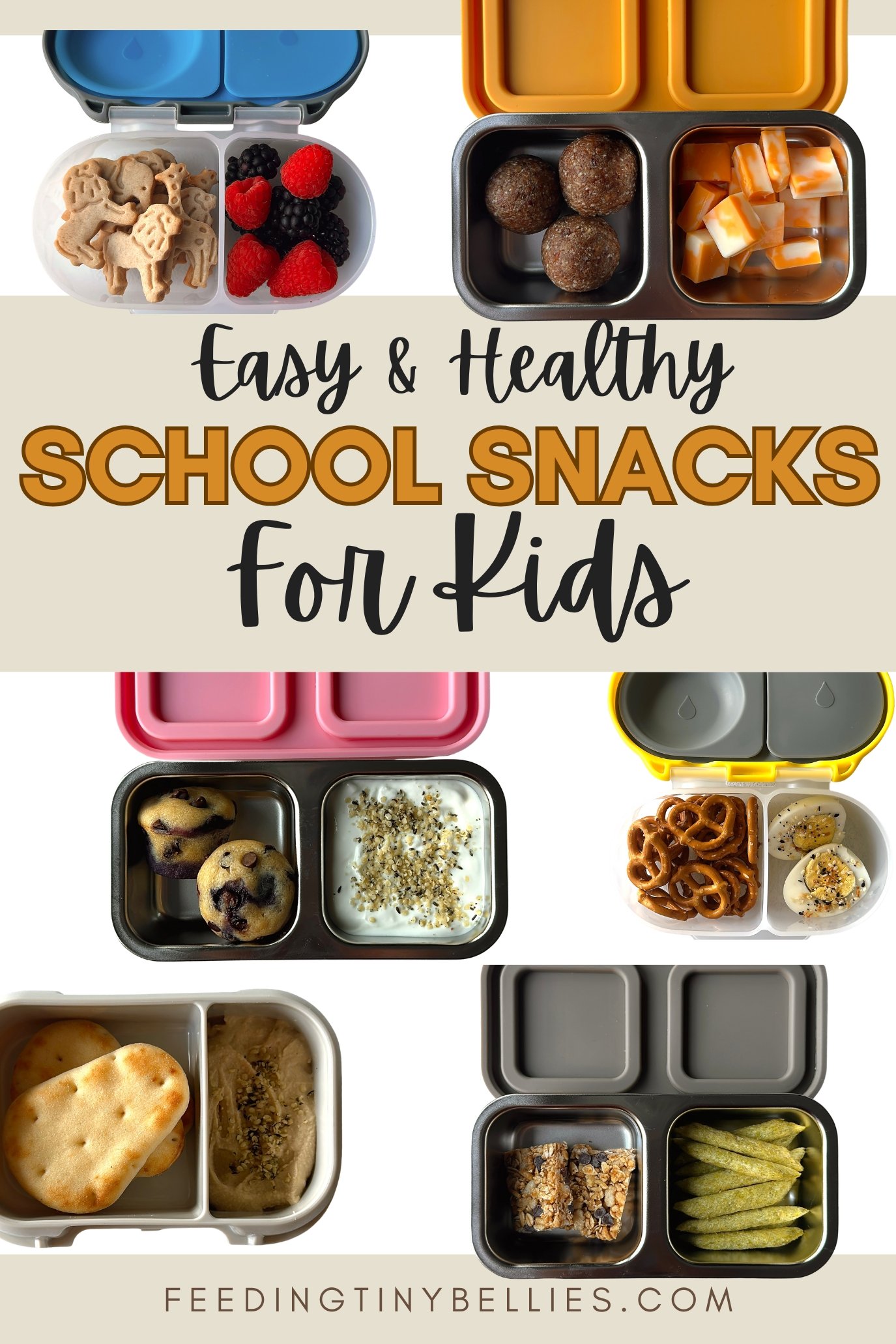 Healthy school snacks for kids.