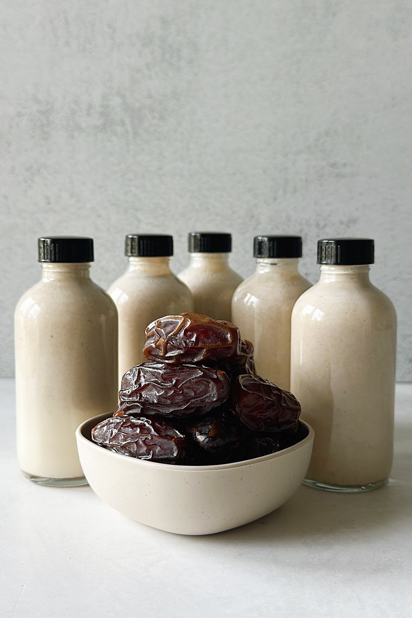 Homemade date milk.
