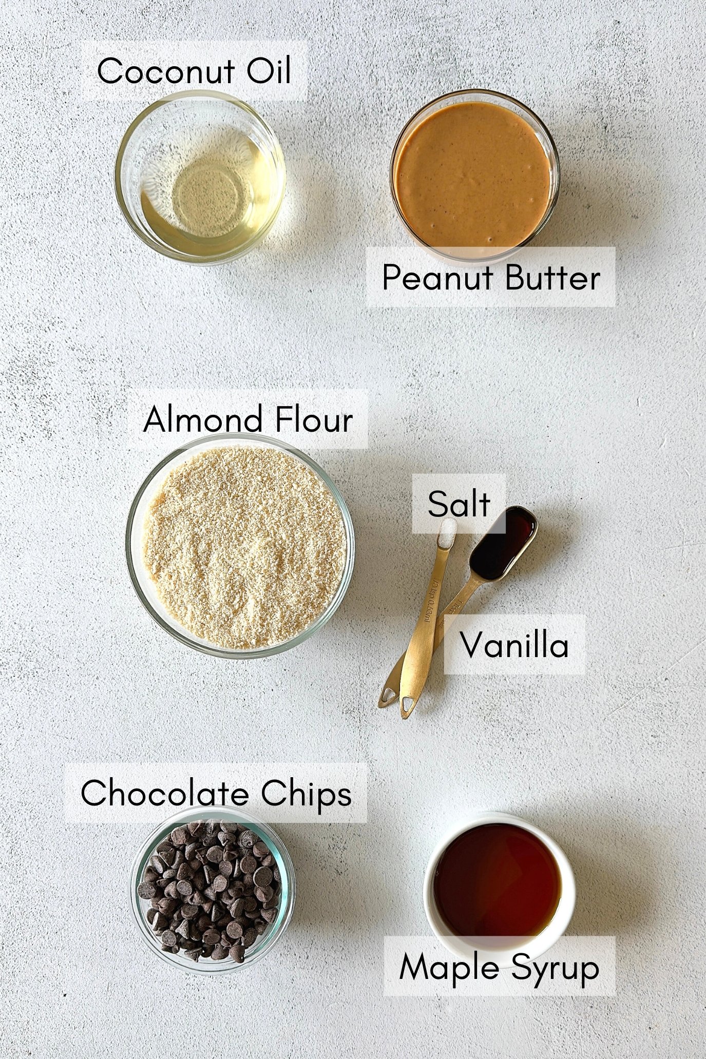 Ingredients to make twix bites.