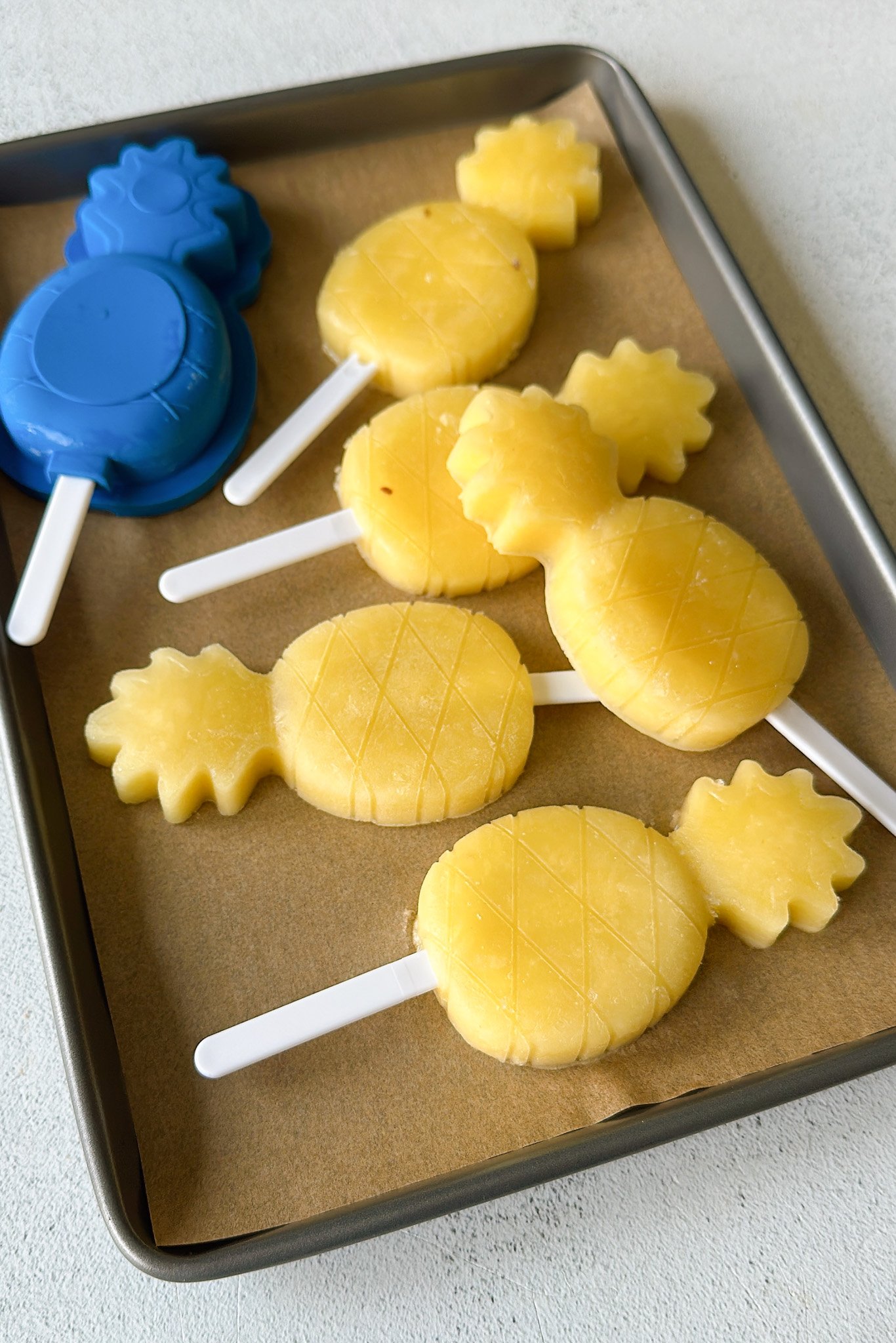Pineapple popsicles.
