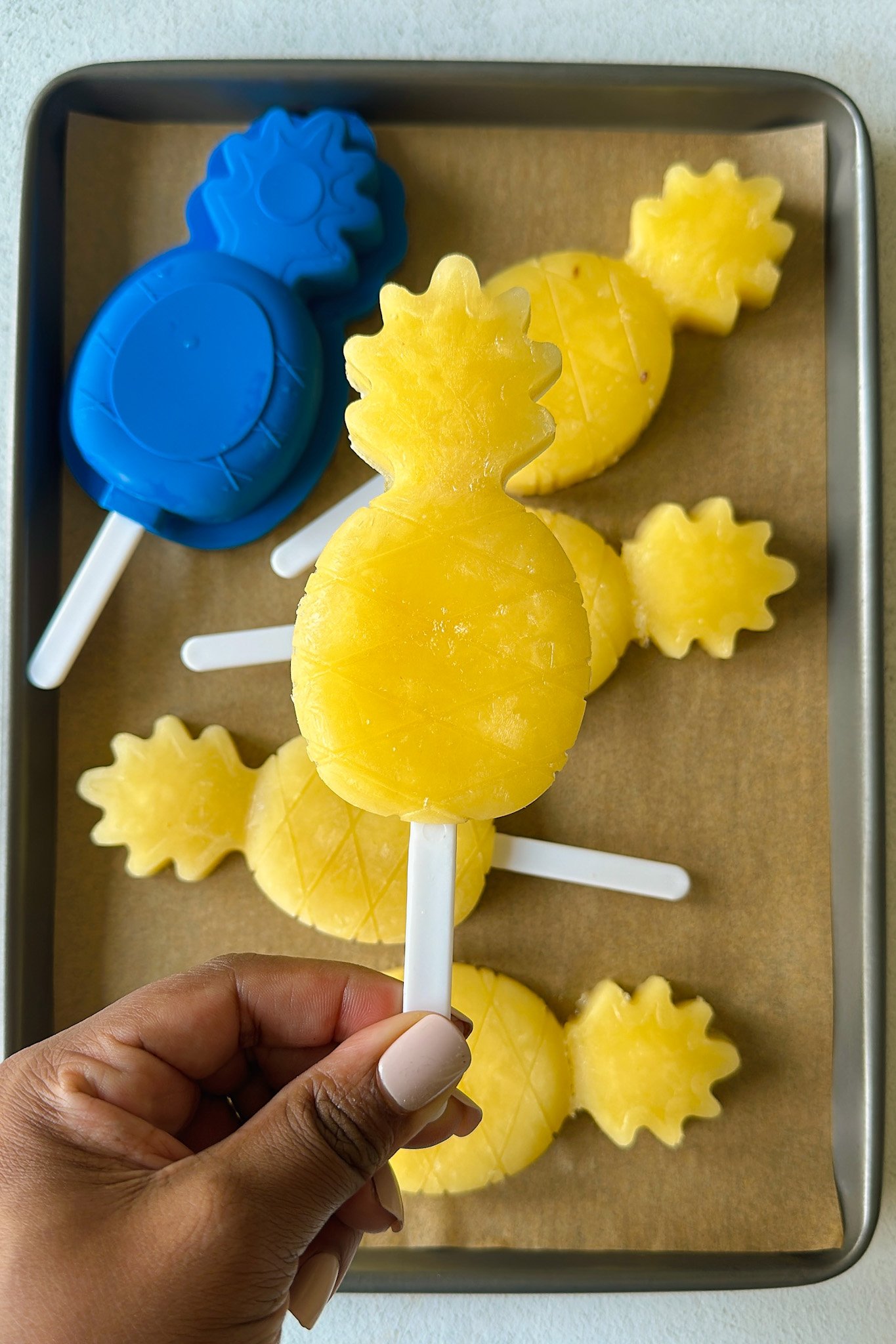 Pineapple popsicles.