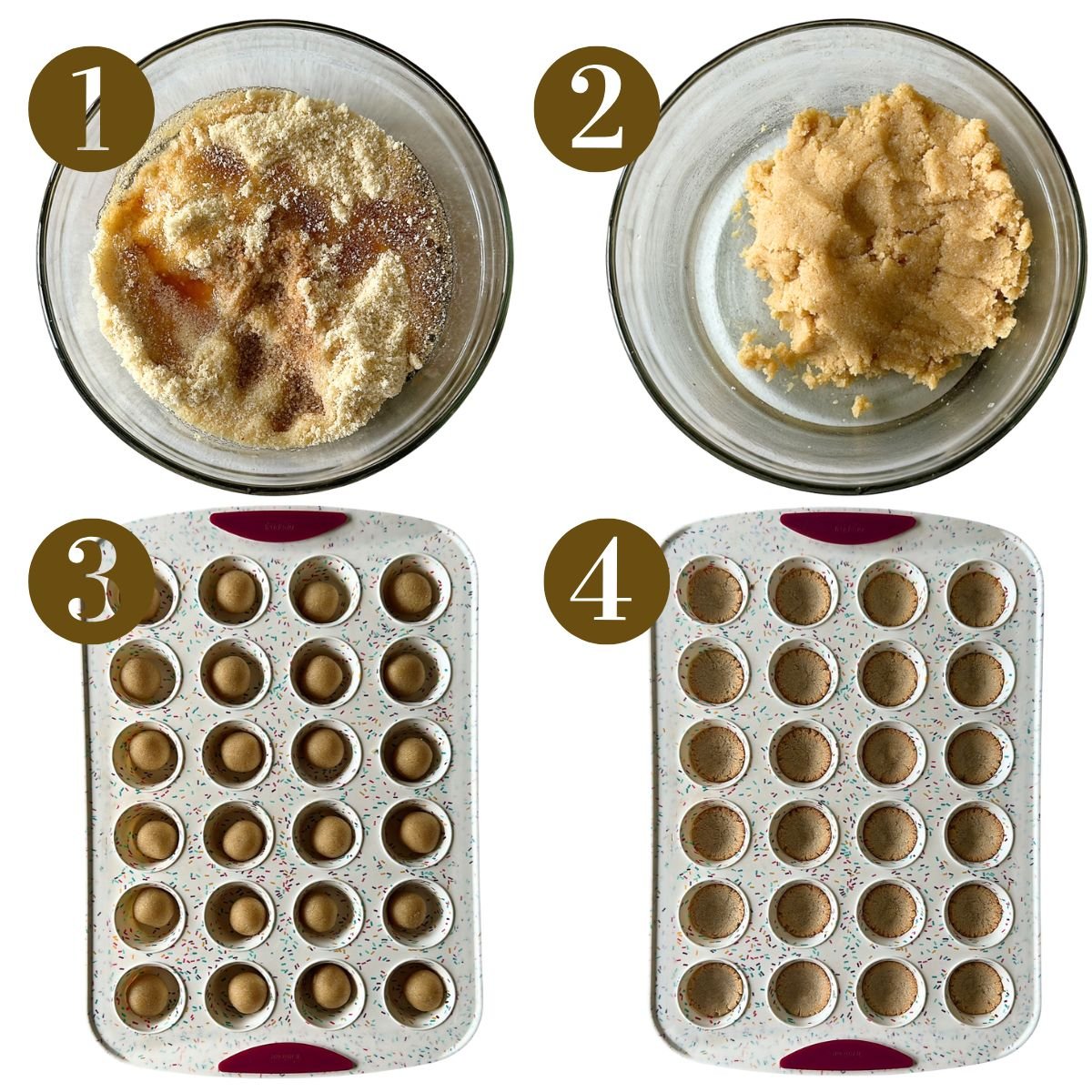 Steps to make twix bites.