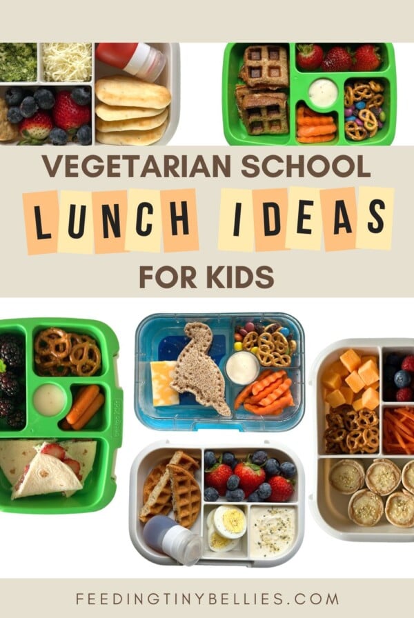 Vegetarian lunchbox ideas for kids.