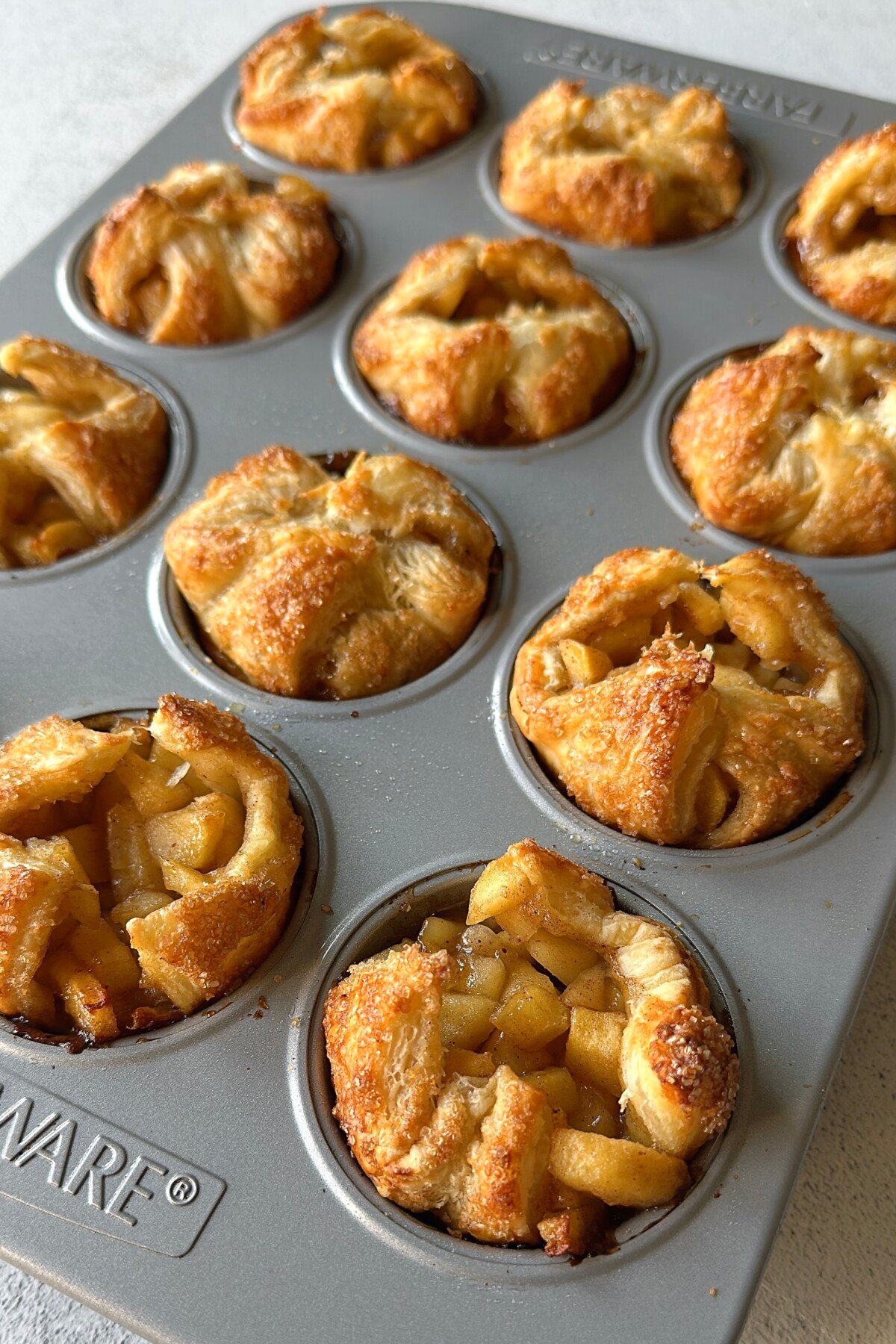 Baked apple croissants.