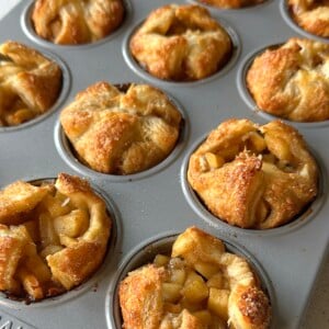 Baked apple croissants.