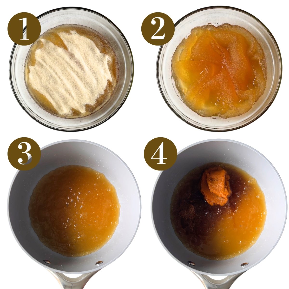 Steps to make pumpkin gummies.