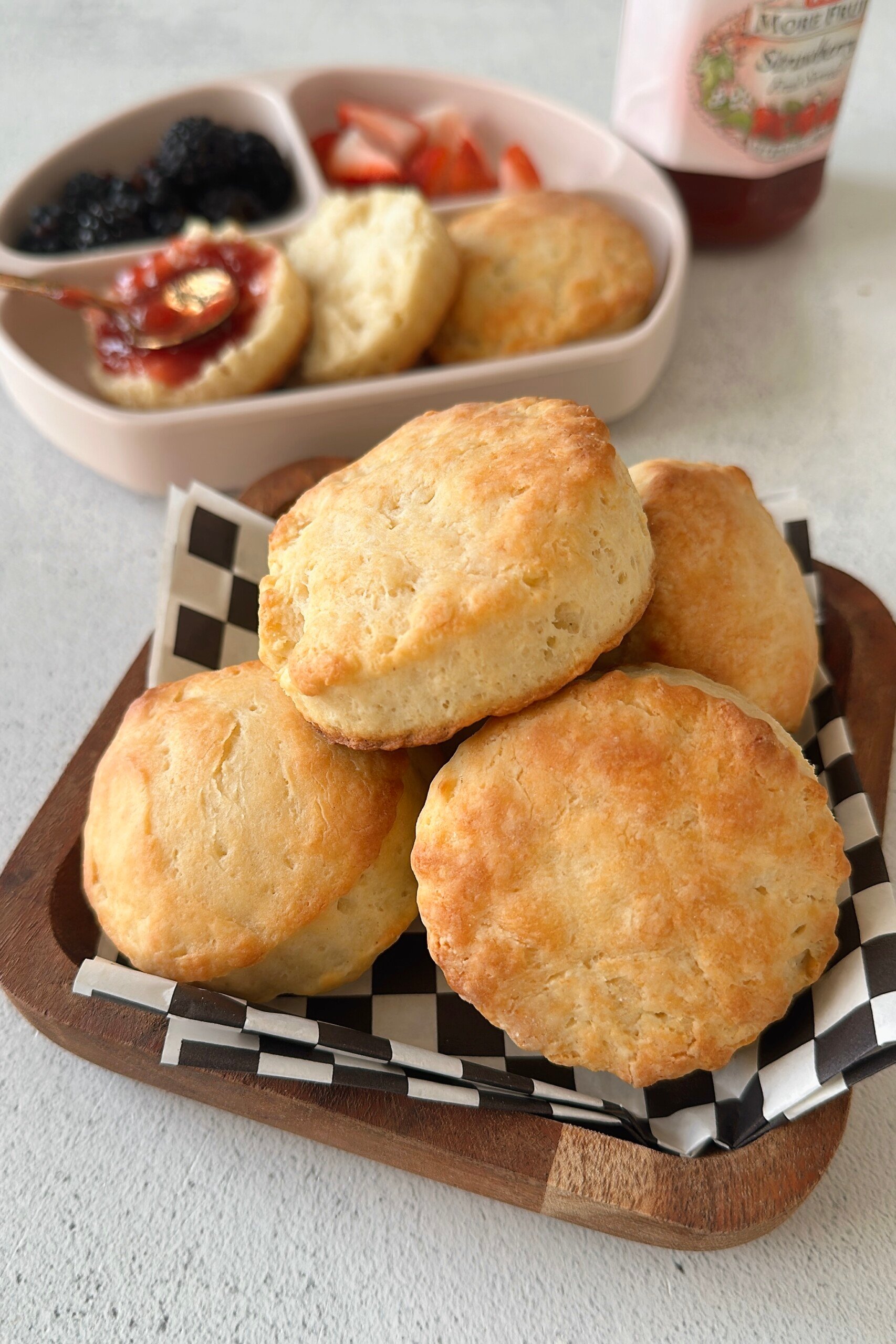 Cottage cheese high protein biscuits.