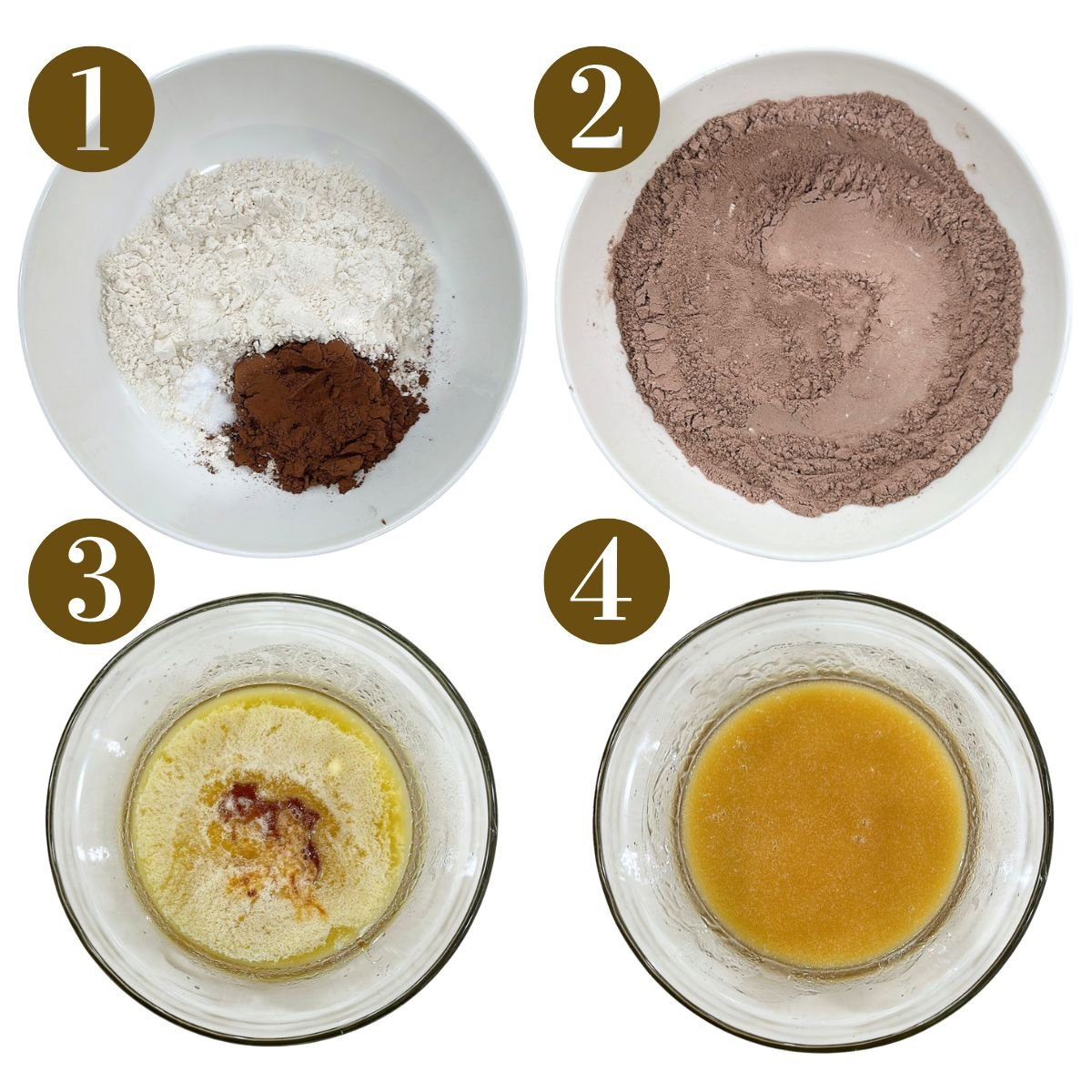 Steps to make homemade oreos.