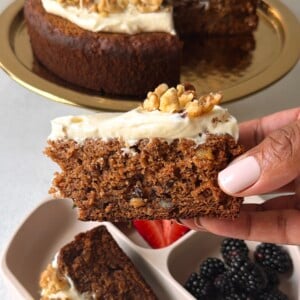 Carrot date cake.