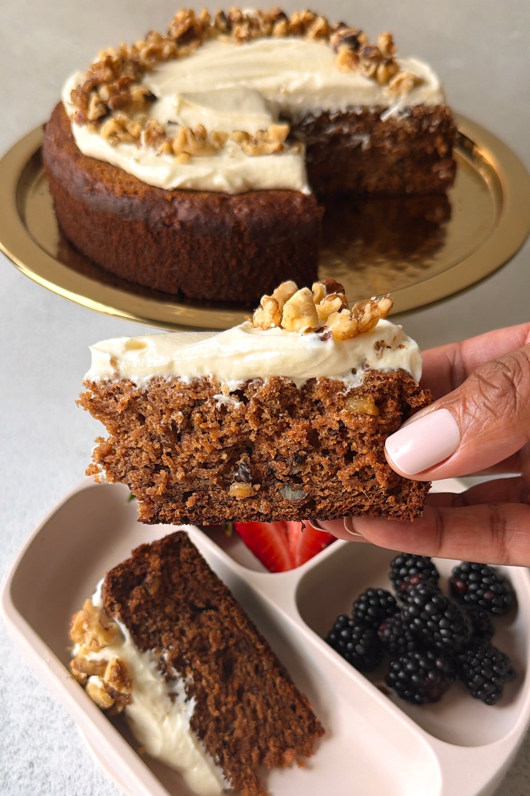 Carrot date cake.