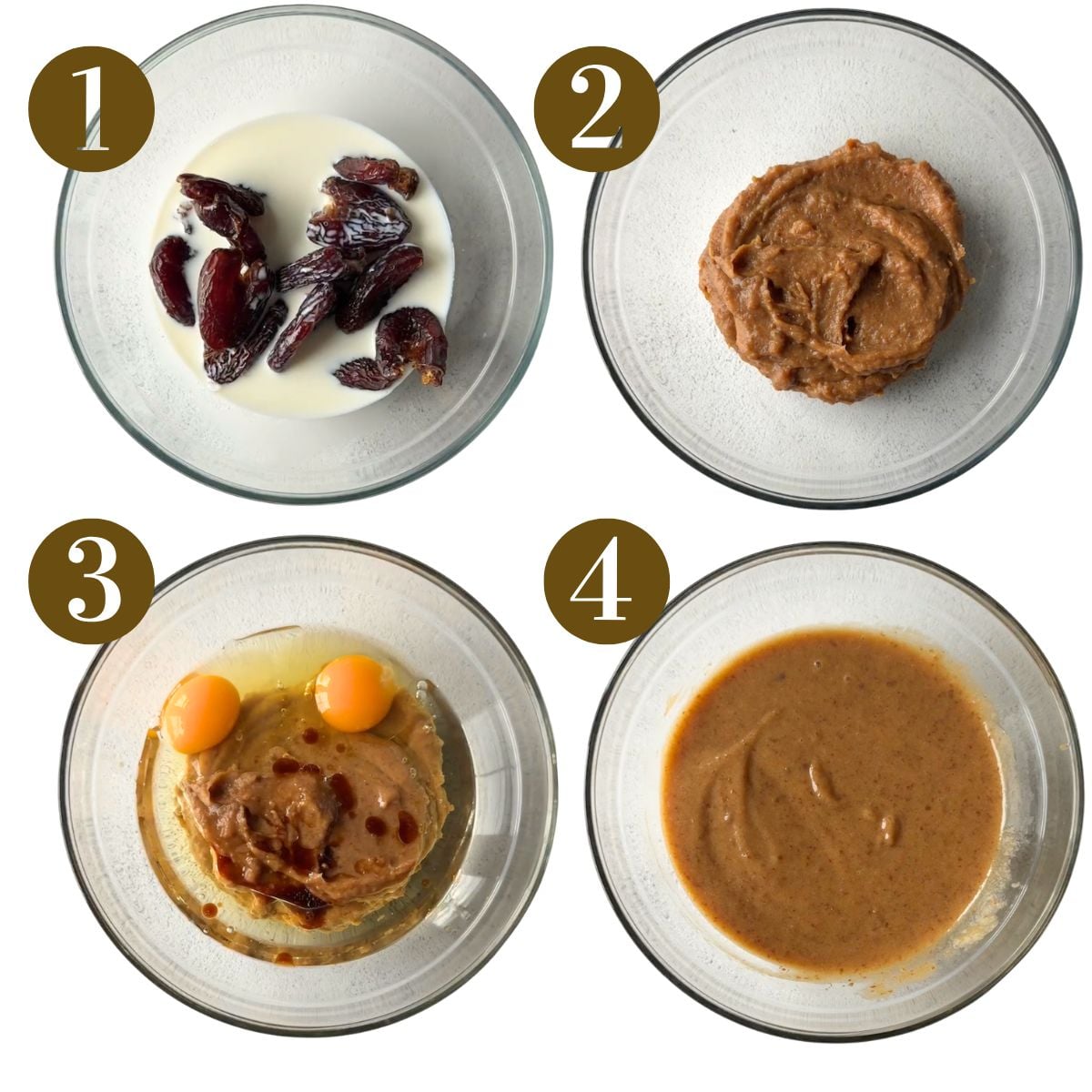 Steps to make carrot date cake.