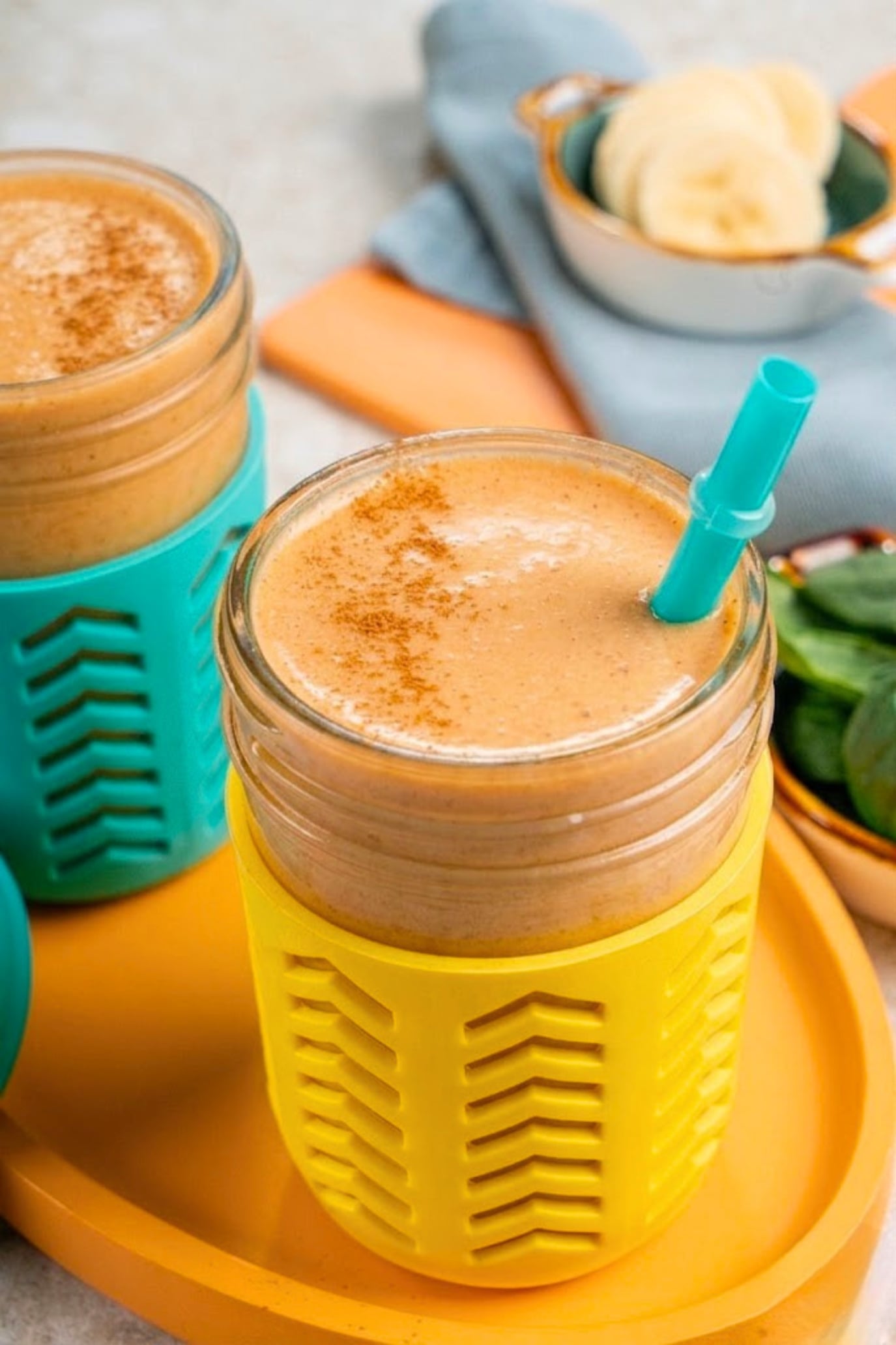 Carrot banana smoothie.