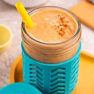 Carrot banana smoothie.