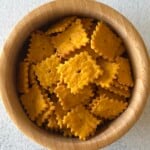 Homemade pumpkin crackers.