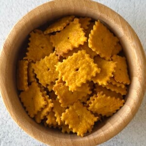 Homemade pumpkin crackers.