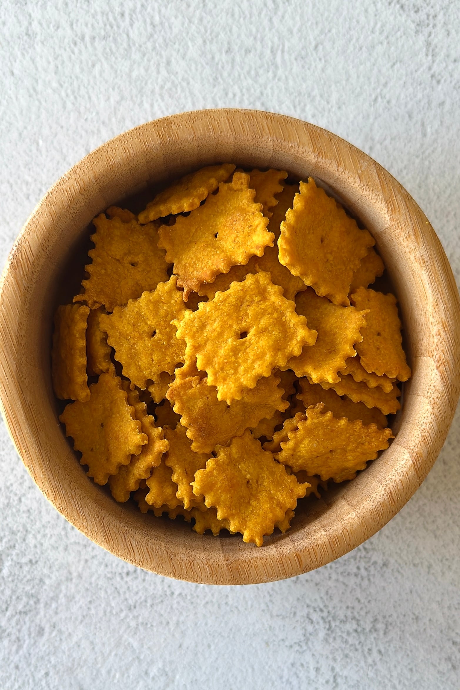 Homemade pumpkin crackers.