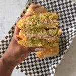 Copycat Costco turkey pesto sandwich.