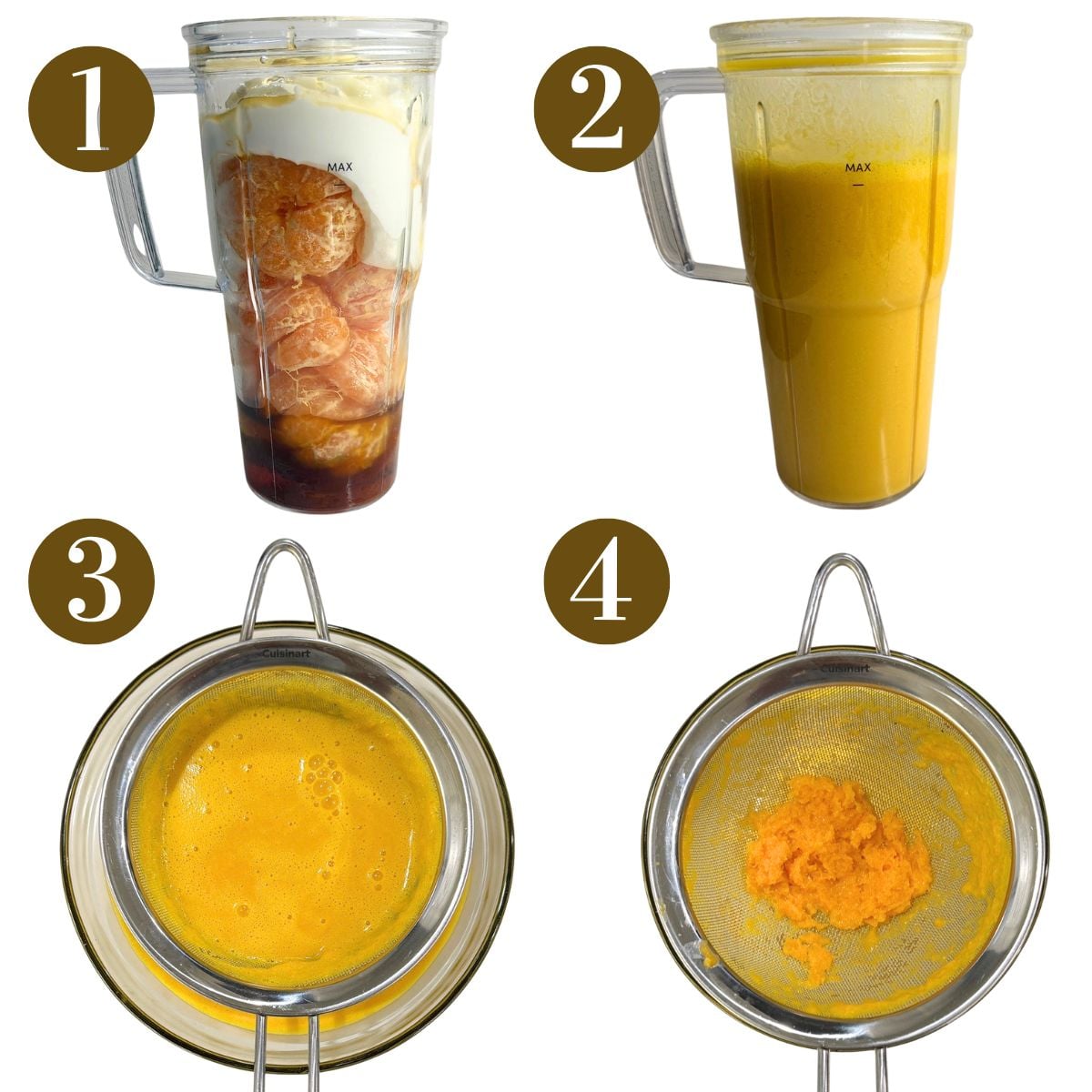 Steps to make homemade push pops.