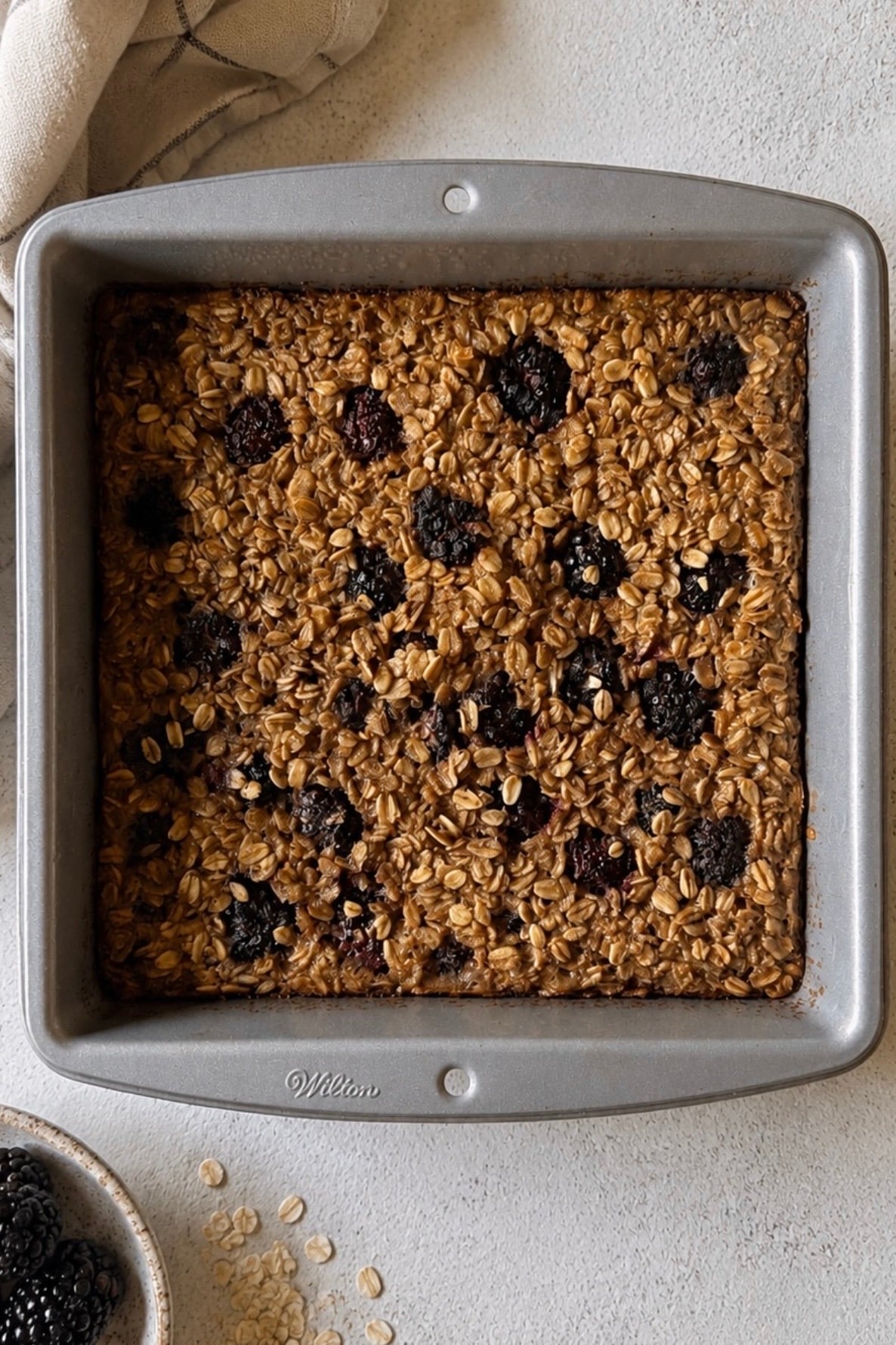 Blackberry baked oatmeal