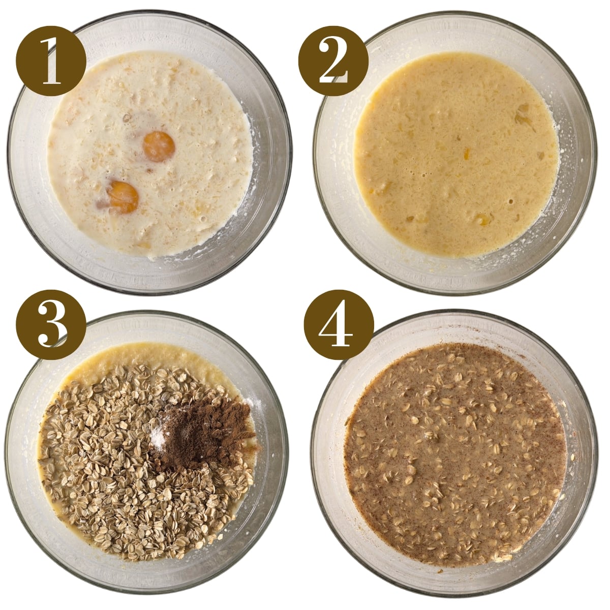 Steps to make blackberry baked oatmeal.