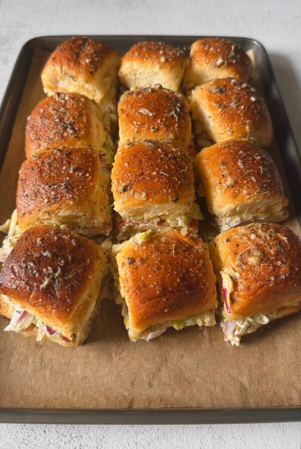 Italian grinder sliders.